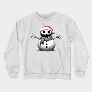 Creepy snowman Crewneck Sweatshirt